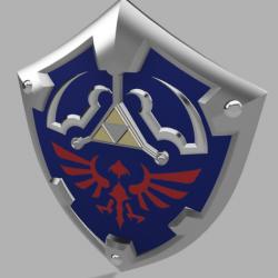 Hylian Shield from Zelda Ocarina of Time (Life Size) (STL files for 3D  printing)