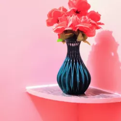 INTER CROSS SPIRAL FLOWER VASE