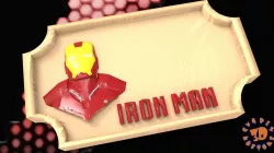Iron Man Bedroom Door Sign Template