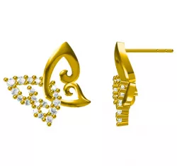 Jewelry 3D CAD Model Of Butterfly Earring