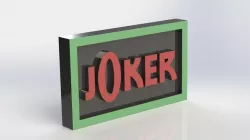 Joker Logo Plaque Rectangle