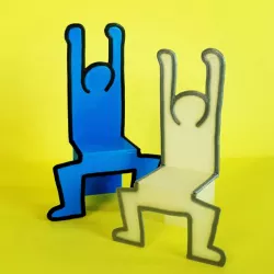 Keith Haring Child Chair - 3D Printed Doll Furniture
