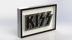Kiss Logo Plaque Rectangle