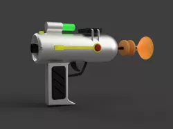 LASER GUN FROM RICK AND MORTY CARTOON