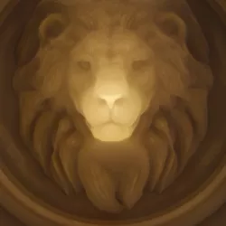 Lion - 3D optical illusion