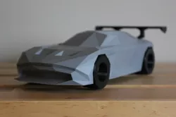 Low-Poly Aston Martin Vulcan