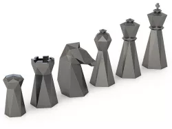Low Poly Chess Set