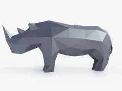 Low Poly Rhinoceros