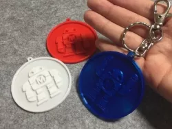 Maker Faire Robot (coin and key ring)