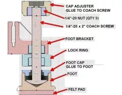 Maker Select Plus Leveling feet