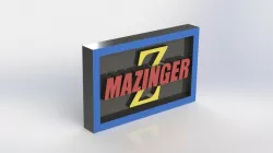 Mazinger Logo Plaque Rectangle