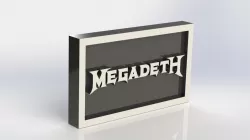 Megadeth Logo Plaque Rectangle