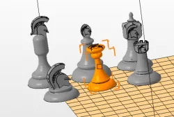 Michigan State Chess pieces