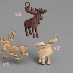 Moose earring (set)