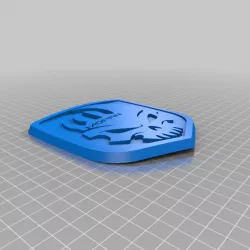 Mopar Skull Ram Grille Emblem