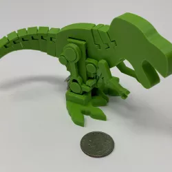 Motorized, Articulated T Rex(ish) Pin Walker