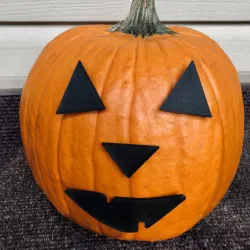 MR. PUMPKIN HEAD/HALLOWEEN JACK O LANTERN FACE/KIDS HALLOWEEN CRAFT