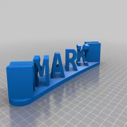 My Customized dual words illusion AKA "MARK" sign