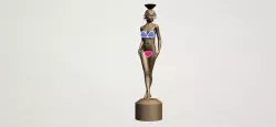 Naked Girl with Vase on Top 01