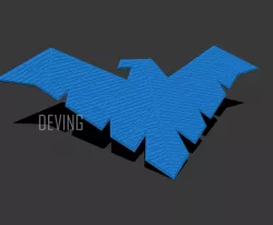 Nightwing chest emblem for cosplay