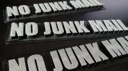 No Junk Mail sign