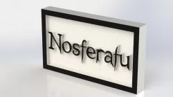 Nosferatu Logo Plaque Rectangle
