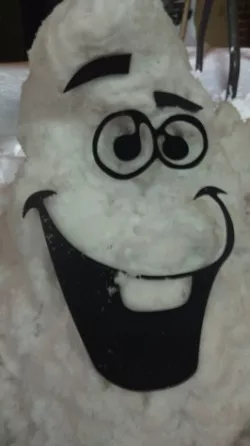 Olaf Snowman face parts