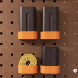 Peg Anything // Battery Holder for GH5, Sony, DMW-BLF19E, NP-F550, RP-BC009, NP-F330 F550 F570