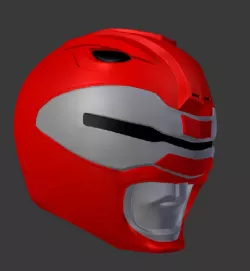 power rangers the movie red ranger helmet with scanner