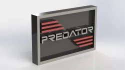 Predator Logo Plaque Rectangle