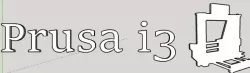 Prusa i3 Logo lettering
