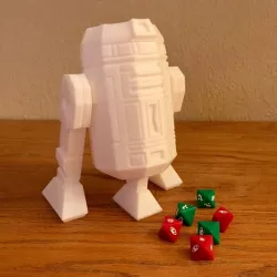 R2-D2 Low Poly Dice Tower