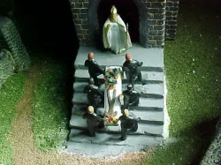 SCALEPRINT PALLBEARERS AND CASKET 00 HO SCALE