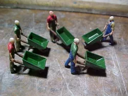 SCALEPRINT WHEELBARROW AND WHEELBARROW MAN 00 HO SCALE
