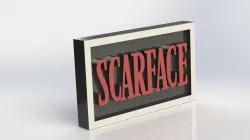 Scarface Logo Plaque Rectangle
