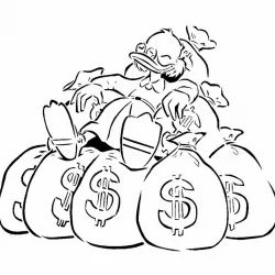 Scrooge McDuck stencil 2