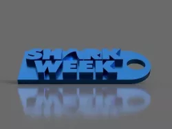Shark Week Keychain