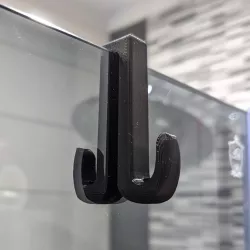 Shower screen double hook - practical design