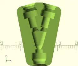 Single-piece filament Y-switch for e3d embedded collets