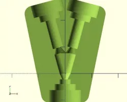 Single-piece filament Y-switch for e3d embedded pushfit connecto