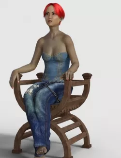 sitting girl