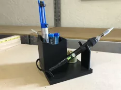 Soldering Iron Caddy Stand w Cord Wrap