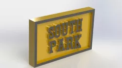 South Park Logo Plaque Rectangle