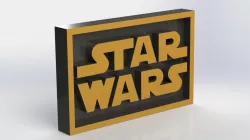 Star Wars Logo Plaque Rectangle