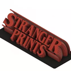 Stranger prints - Stranger Things style sign