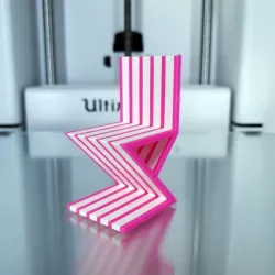 Striped Chair - 3D Printed Doll Furniture