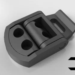 Sturdy print-in-place draw latch