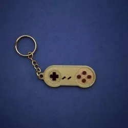 Super Nintendo Controller Keychain