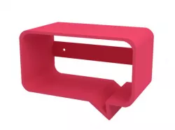 Text bubble key shelf