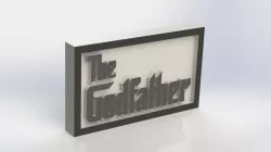 The Godfather Logo Plaque Rectangle